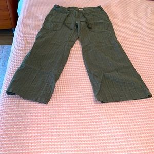 Free people green pants.